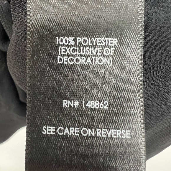 Torrid Georgette Lace Hem Cami Top Women's Size 3X Deep Black Spaghetti Straps - Picture 8 of 9